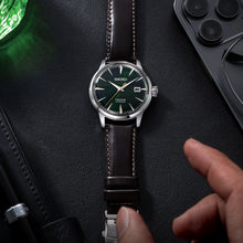 Load image into Gallery viewer, Seiko Presage Cocktail Time Automatic Green Dial Brown Leather Strap Watch for Men - SRPD37J1
