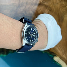 Load image into Gallery viewer, Seiko 5 Sports Automatic Blue Dial Blue Nylon Strap Watch for Men - SRPE63K1