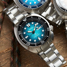 Load image into Gallery viewer, Seiko US Special Edition Automatic Green Dial Silver Steel Strap Watch for Men - SRPH57