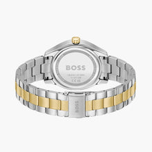 Load image into Gallery viewer, Hugo Boss Runner Chronograph Grey Dial Two Tone Steel Strap Watch for Men - 1514144