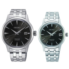 Load image into Gallery viewer, Seiko Presage Cocktail Time Automatic Black Dial Silver Steel Strap Watch for Men - SRPE17J1