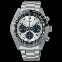 Load image into Gallery viewer, Seiko Prospex Speedtimer Solar Chronograph Silver Dial Silver Steel Strap Watch for Men - SSC911