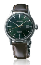 Load image into Gallery viewer, Seiko Presage Cocktail Time Automatic Green Dial Brown Leather Strap Watch for Men - SRPD37J1