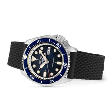 Load image into Gallery viewer, Seiko 5 Sports SKX Automatic Blue Dial Blue Silicone Strap Watch for Men - SRPD71K2