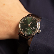 Load image into Gallery viewer, Seiko Presage Cocktail Time Automatic Green Dial Brown Leather Strap Watch for Men - SRPD37J1