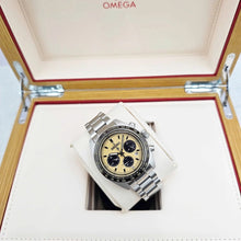 Load image into Gallery viewer, Seiko Prospex Speedtimer Solar Chronograph Gold Dial Silver Steel Strap Watch for Men - SSC817