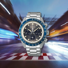 Load image into Gallery viewer, Seiko Prospex Speedtimer Solar Chronograph Grey Dial Silver Steel Strap Watch for Men - SSC939