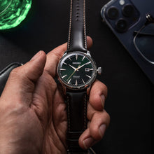 Load image into Gallery viewer, Seiko Presage Cocktail Time Automatic Green Dial Brown Leather Strap Watch for Men - SRPD37J1