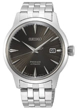 Load image into Gallery viewer, Seiko Presage Cocktail Time Automatic Black Dial Silver Steel Strap Watch for Men - SRPE17J1