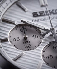 Load image into Gallery viewer, Seiko Conceptual Chronograph White Dial Silver Steel Strap Watch for Men - SSB451P1