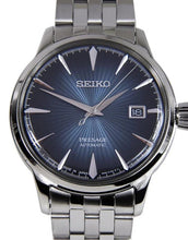 Load image into Gallery viewer, Seiko Presage Cocktail Time Automatic Blue Dial Silver Steel Strap Watch for Men - SRPB41J1