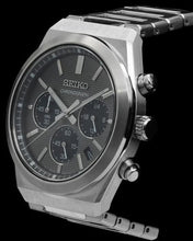 Load image into Gallery viewer, Seiko Conceptual Chronograph Grey Dial Silver Steel Strap Watch for Men - SSB455P1