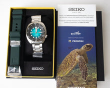 Load image into Gallery viewer, Seiko US Special Edition Automatic Green Dial Silver Steel Strap Watch for Men - SRPH57