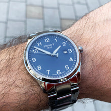 Load image into Gallery viewer, Tissot T-Sport Gent XL Black Dial Silver Steel Strap Watch for Men - T116.410.11.057.00