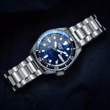 Load image into Gallery viewer, Seiko 5 Sports SKX Automatic Blue Dial Silver Steel Strap Watch for Men - SRPL83K1