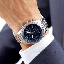 Load image into Gallery viewer, Hugo Boss Strike Blue Dial Gunmetal Grey Steel Strap Watch for Men - 1514175