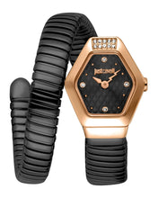 Load image into Gallery viewer, Just Cavalli Splora Black Dial Black Steel Strap Watch for Women - JC1L394M0075