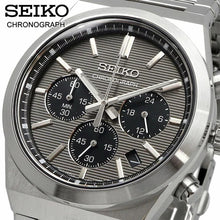 Load image into Gallery viewer, Seiko Conceptual Chronograph Grey Dial Silver Steel Strap Watch for Men - SSB455P1