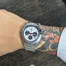 Load image into Gallery viewer, Seiko Prospex Speedtimer Solar Chronograph Silver Dial Silver Steel Strap Watch for Men - SSC911