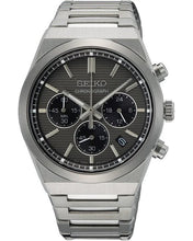 Load image into Gallery viewer, Seiko Conceptual Chronograph Grey Dial Silver Steel Strap Watch for Men - SSB455P1