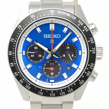 Load image into Gallery viewer, Seiko Speedtimer Solar US Special Edition Blue Dial Silver Steel Strap Watch for Men - SSC931
