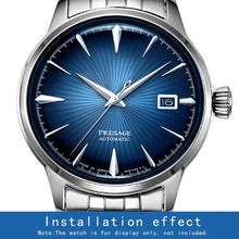 Load image into Gallery viewer, Seiko Presage Cocktail Time Automatic Blue Dial Silver Steel Strap Watch for Men - SRPB41J1