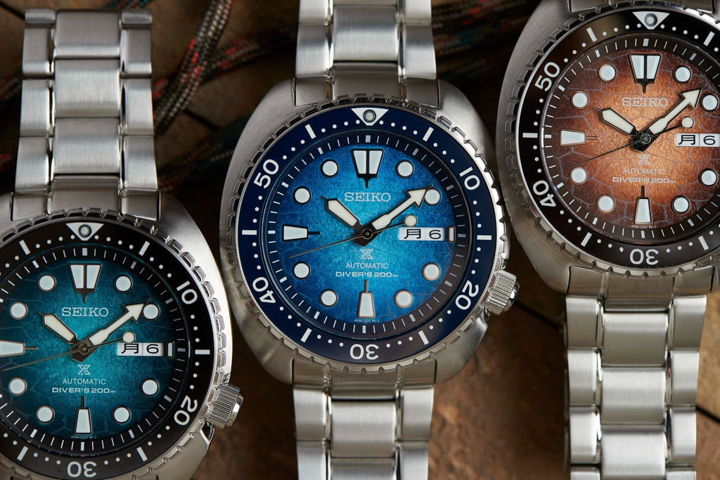 Seiko Prospex US Special Edition King Turtle Automatic Brown Dial Silver Steel Strap Watch for Men - SRPH55