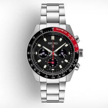 Load image into Gallery viewer, Seiko Prospex Speedtimer Solar Chronograph Black Dial Silver Steel Strap Watch for Men - SSC915