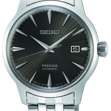 Load image into Gallery viewer, Seiko Presage Cocktail Time Automatic Black Dial Silver Steel Strap Watch for Men - SRPE17J1