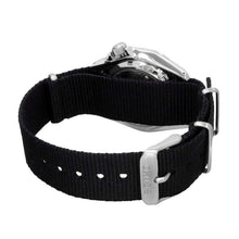 Load image into Gallery viewer, Seiko 5 Sports Automatic Black Dial Black Nylon Strap Watch for Men - SRPE67K1