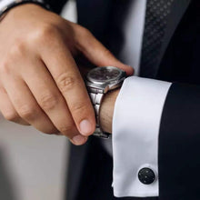 Load image into Gallery viewer, Seiko Presage Cocktail Time Automatic Black Dial Silver Steel Strap Watch for Men - SRPE17J1