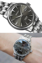 Load image into Gallery viewer, Seiko Presage Cocktail Time Automatic Black Dial Silver Steel Strap Watch for Men - SRPE17J1