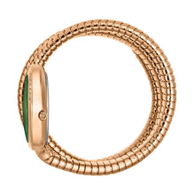 Load image into Gallery viewer, Just Cavalli Glam Evo 5 Green Dial Rose Gold Steel Strap Watch for Women - JC1L228M0055