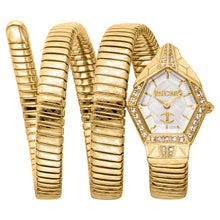 Load image into Gallery viewer, Just Cavalli Mesmerizing White Dial Gold Steel Strap Watch for Women - JC1L304M0025