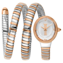 Load image into Gallery viewer, Just Cavalli After Party Silver Dial Two Tone Steel Strap Watch for Women - JC1L269M0065