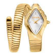Load image into Gallery viewer, Just Cavalli Ferocious Silver Dial Gold Steel Strap Watch for Women - JC1L306M0035