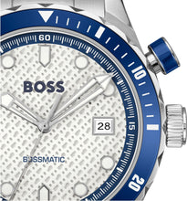 Load image into Gallery viewer, Hugo Boss Bossmatic Automatic White Dial Silver Steel Strap Watch for Men - 1514212