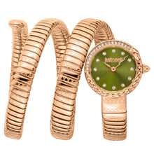 Load image into Gallery viewer, Just Cavalli Enchanting Green Dial Rose Gold Steel Strap Watch for Women - JC1L302M0045