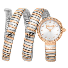 Load image into Gallery viewer, Just Cavalli Enchanting Silver Dial Two Tone Steel Strap Watch for Women - JC1L302M0065