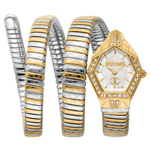Load image into Gallery viewer, Just Cavalli Mesmerizing White Dial Two Tone Steel Strap Watch for Women - JC1L304M0055