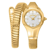 Load image into Gallery viewer, Just Cavalli Amalfi Silver Dial Gold Steel Strap Watch for Women - JC1L270M0025
