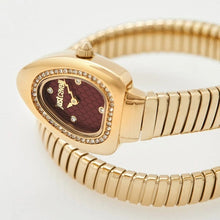 Load image into Gallery viewer, Just Cavalli Lady Snake Red Dial Gold Steel Strap Watch for Women - JC1L249M0025