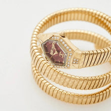Load image into Gallery viewer, Just Cavalli Mesmerizing Red Dal Gold Steel Strap Watch for Women - JC1L304M0035