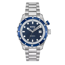 Load image into Gallery viewer, Hugo Boss Bossmatic Automatic Blue Dial Silver Steel Strap Watch for Men - 1514177