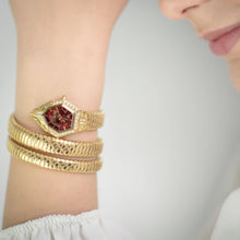 Load image into Gallery viewer, Just Cavalli Mesmerizing Red Dal Gold Steel Strap Watch for Women - JC1L304M0035