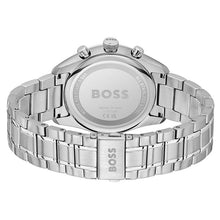 Load image into Gallery viewer, Hugo Boss Grand Prix Chronograph Black Dial Silver Steel Strap Watch for Men - 1514251