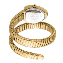 Load image into Gallery viewer, Just Cavalli Lady Snake Red Dial Gold Steel Strap Watch for Women - JC1L249M0025