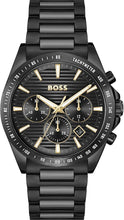 Load image into Gallery viewer, Hugo Boss Strike Chronograph Black Dial Black Steel Strap Watch for Men - 1514291