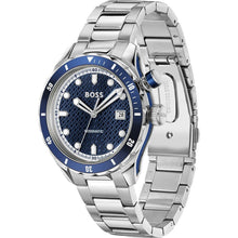 Load image into Gallery viewer, Hugo Boss Bossmatic Automatic Blue Dial Silver Steel Strap Watch for Men - 1514177