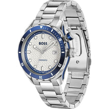 Load image into Gallery viewer, Hugo Boss Bossmatic Automatic White Dial Silver Steel Strap Watch for Men - 1514212
